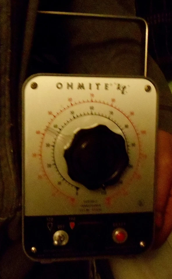 TRANSFORMADOR VARIABLE OHMITE VT 8GC 120/140 DE COLECCIÓN Foto 3 de 4