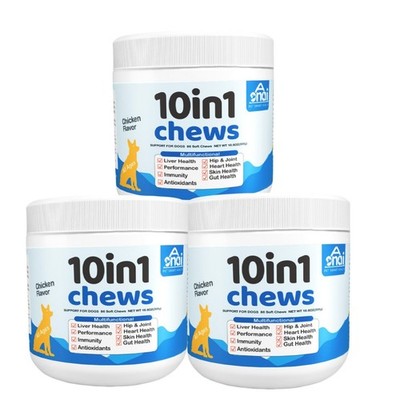 Aonai Multivitamin Soft Chews For Dogs – Joint Support, Digestive Enzymes & Probiotics, All Breeds & Ages, 10.6 Oz-826200