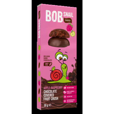 4820219341307 Bob Snail Choco Jabłko-Malina 30g 