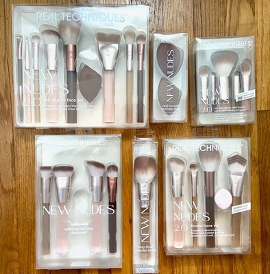 Real Techniques New Nudes 2.0 Brush Set Lot- Hard to Find LE