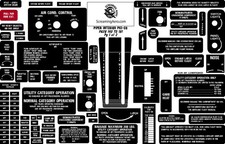 Piper PA28 140-181 Interior Placard Kit