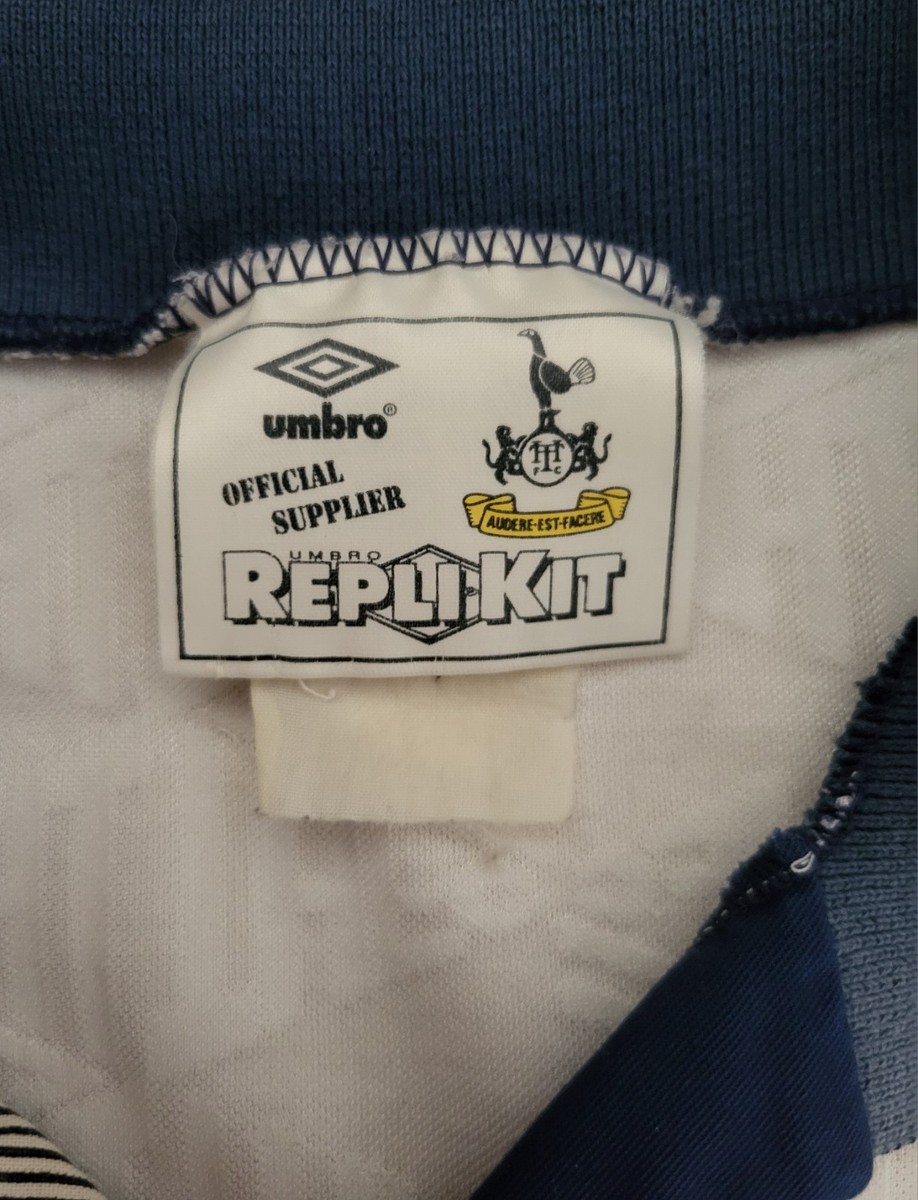 Tottenham Hotspur 1991 - 1993 Home football Umbro rare shirt size