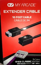 2 10ft My Arcade Gamepad Extender Cable Nintendo SNES NES Classic Edition Wii U