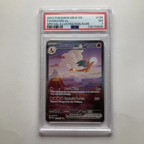 2023 pokemon mew en charizard ex psa 7