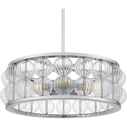 Quoizel TRK2823 Terrarock 5 Light 23"W Pendant - Black - Picture 9 of 11