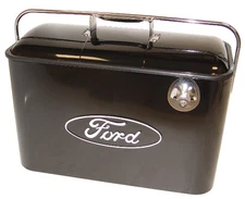 FORD VINTAGE BEVERAGE COOLER NEW 5 GALLON BLACK W/ BUILT IN BOTTLE OPENER
