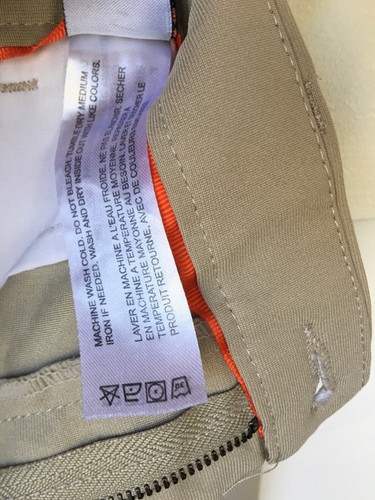 PANTALONE TECNICO HUDSON & BARROW PERFORMANCE UOMO 36X30 KAKI PIATTO DAVANTI CASUAL RILASSATO - Foto 10 di 13