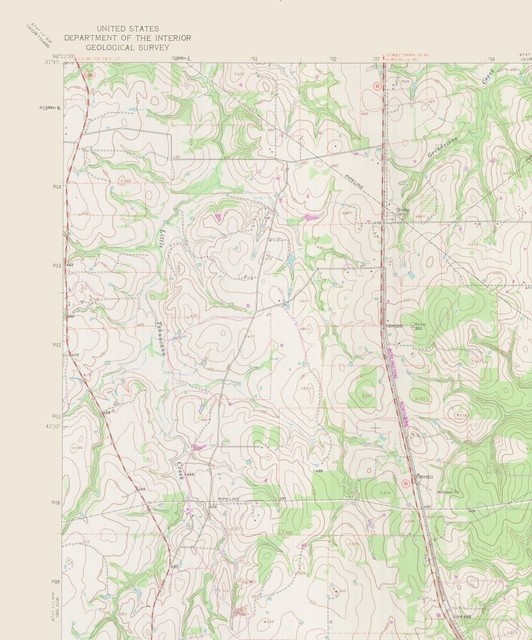 Topo Map Teague Texas North Quad USGS 1963 23.00 x 27.62 eBay