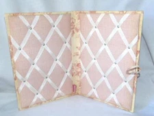 Charming Pink Rose Chintz Fabric Vintage Keepsake Folio ALBUM, Crabtree & Evelyn