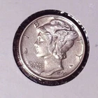 1944-P Mercury Dime Better Grade Silver Coin (10)C #077