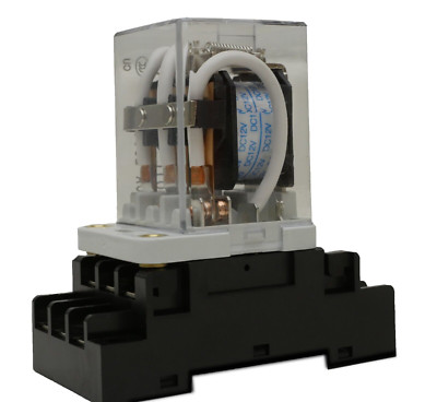 12VDC 40A Relay 3PDT Coil Power 11 Pin with Socket JQX-38F - R40A12VDC
