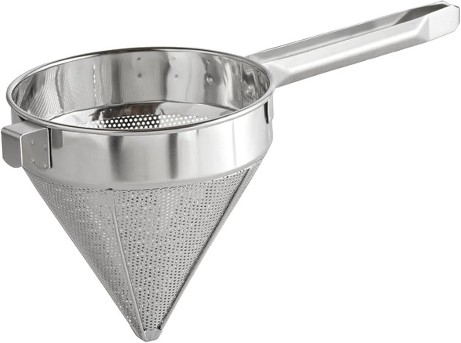 - 6 Qt. Stainless Steel 12" China Cap Strainer Fine Mesh- Cone Shaped Strainer F