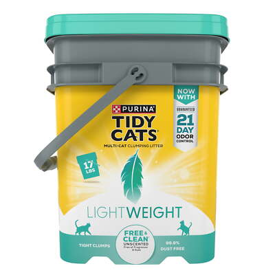 Cats Lightweight Clumping Cat Litter, Unscented, Low Dust, Odor Control,