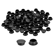 300Pcs Screw Hole Plugs, 12mm 1/2" Dia Plastic Button Plugs, Black
