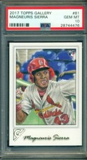 2017 TOPPS GALLERY MAGNEURIS SIERRA #81 ROOKIE CARD PSA 10