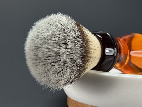 Yaqi Synthetic Vegan Shaving Brush, Cola Handle Resin 22mm Knot SKU R1809 - Picture 5 of 9