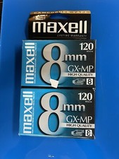 2 Pack Maxell 8mm GX-MP 8 120 Blank Sealed Camcorder Videotapes Tapes NEW Sealed