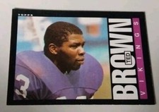 1985 Topps NFL Ted Brown Card #91 Minnesota Vikings 