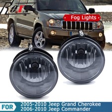 2005-2010 For Jeep Grand Cherokee Fog Lights Smoke Front Bumper Lamps Leftright
