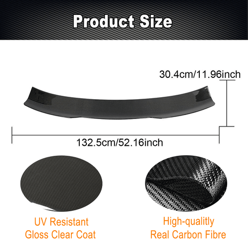 Fit For Ford Mustang Dark Horse 2024UP REAL CARBON Rear Trunk Spoiler Boot Wing  - Bild 7 von 12
