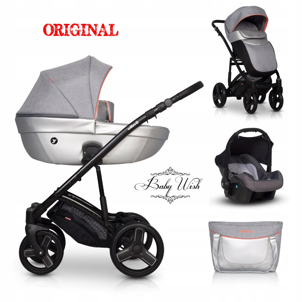 COLIBRO NESTO Pram, 3in1 BABY KIDS STROLLER CARRYCOT + PUSHCHAIR + CAR SEAT