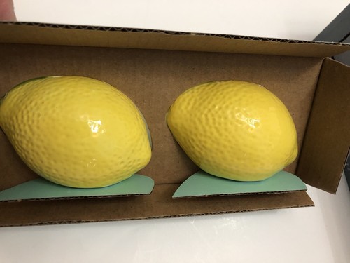 ROSEMONT & STATE SPRING LEMON ๐ THEME COLLECTIBLE SALT & PEPPERS - Picture 6 of 7