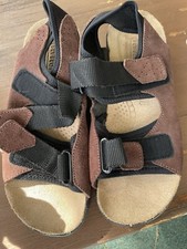 Fly Flot Fully Adjustable Leather Sandals Mens. Size 9