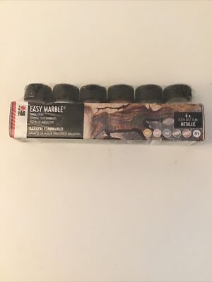 Marabu Easy Marble Paint Metallic 6 Pack