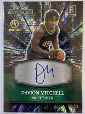 2021-22 Wild Card Alumination Davion Mitchell Holo-Lux Black Mosaic /49 AUTO PRC