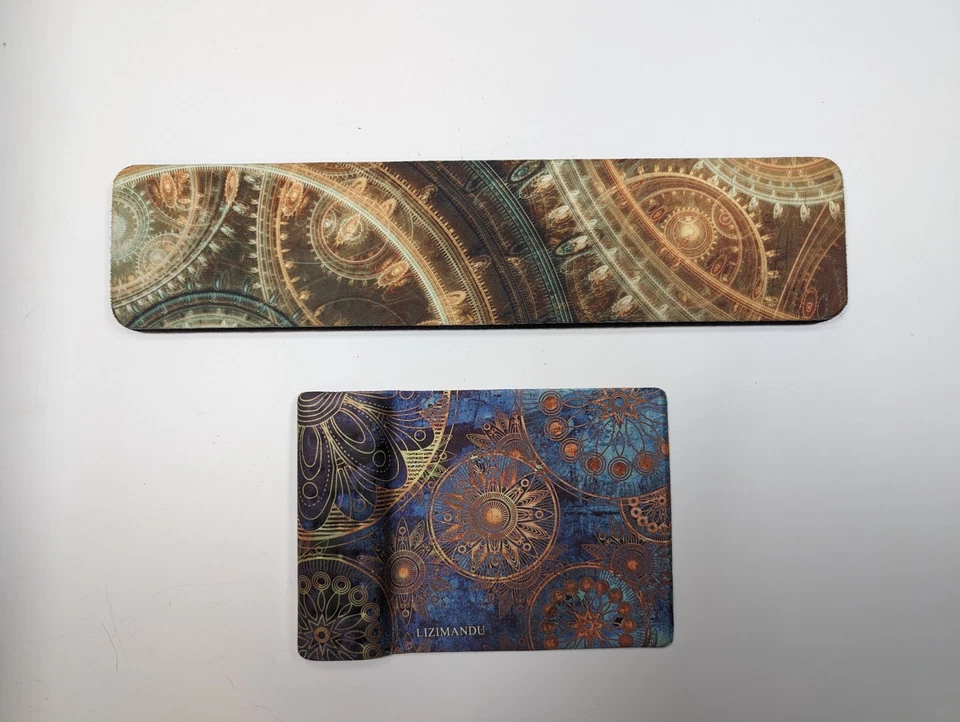 Steampunk Mouse Pad with Wrist Support Ergonomic Set Foam Cushioned Computer  - Image 2 of 3