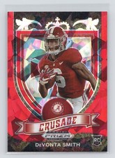 2021 Panini Prizm Draft Picks Collegiate Red Ice DeVonta Smith Alabama Eagles