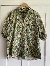 AW35 Vintage Retro 90 Guess Georges Marciano Abstract Print Button Front Mens XL