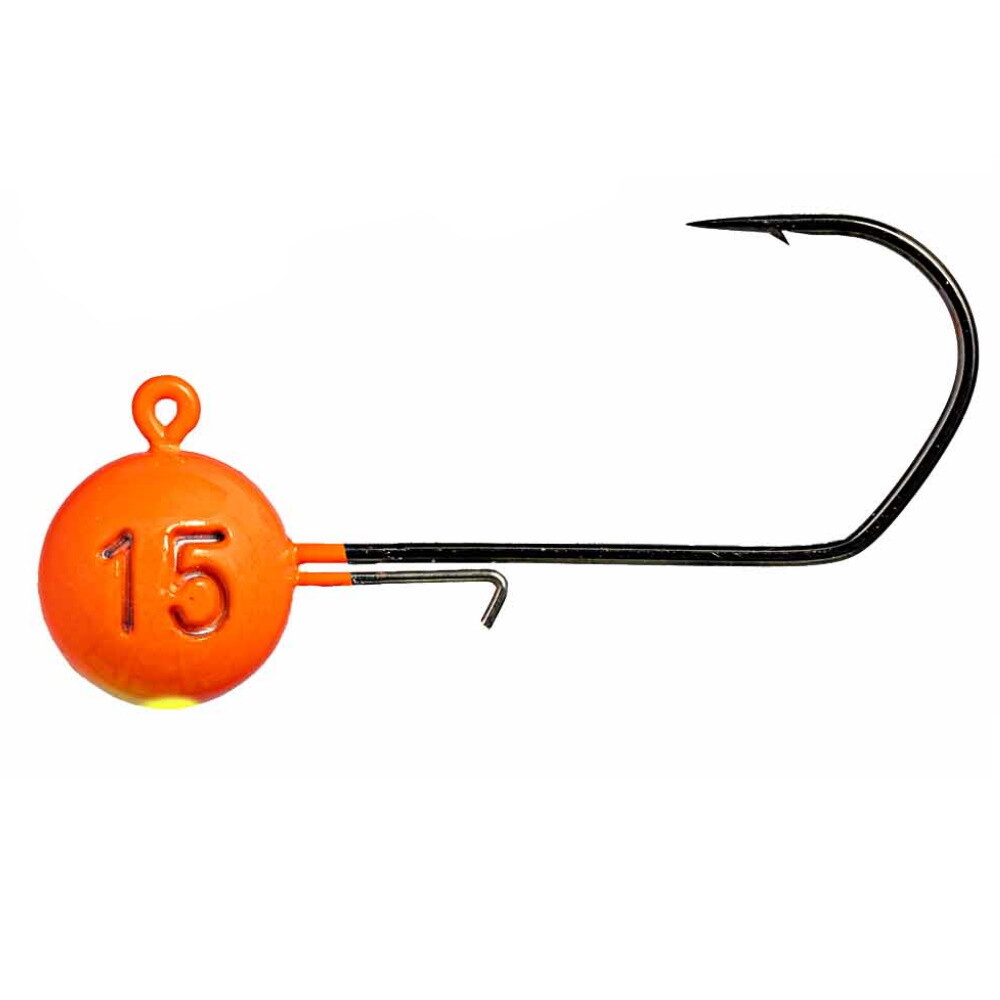 Крючки Big Mama Monkey Hooks UV Orange + UV Gelb 2/0 Jighaken Angelhaken Raubfischhaken