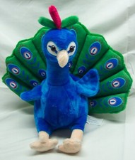 CUTE SOFT MALE PEACOCK 10" Plush STUFFED ANIMAL Toy Wal-Mart