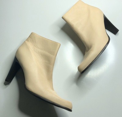off white ankle booties