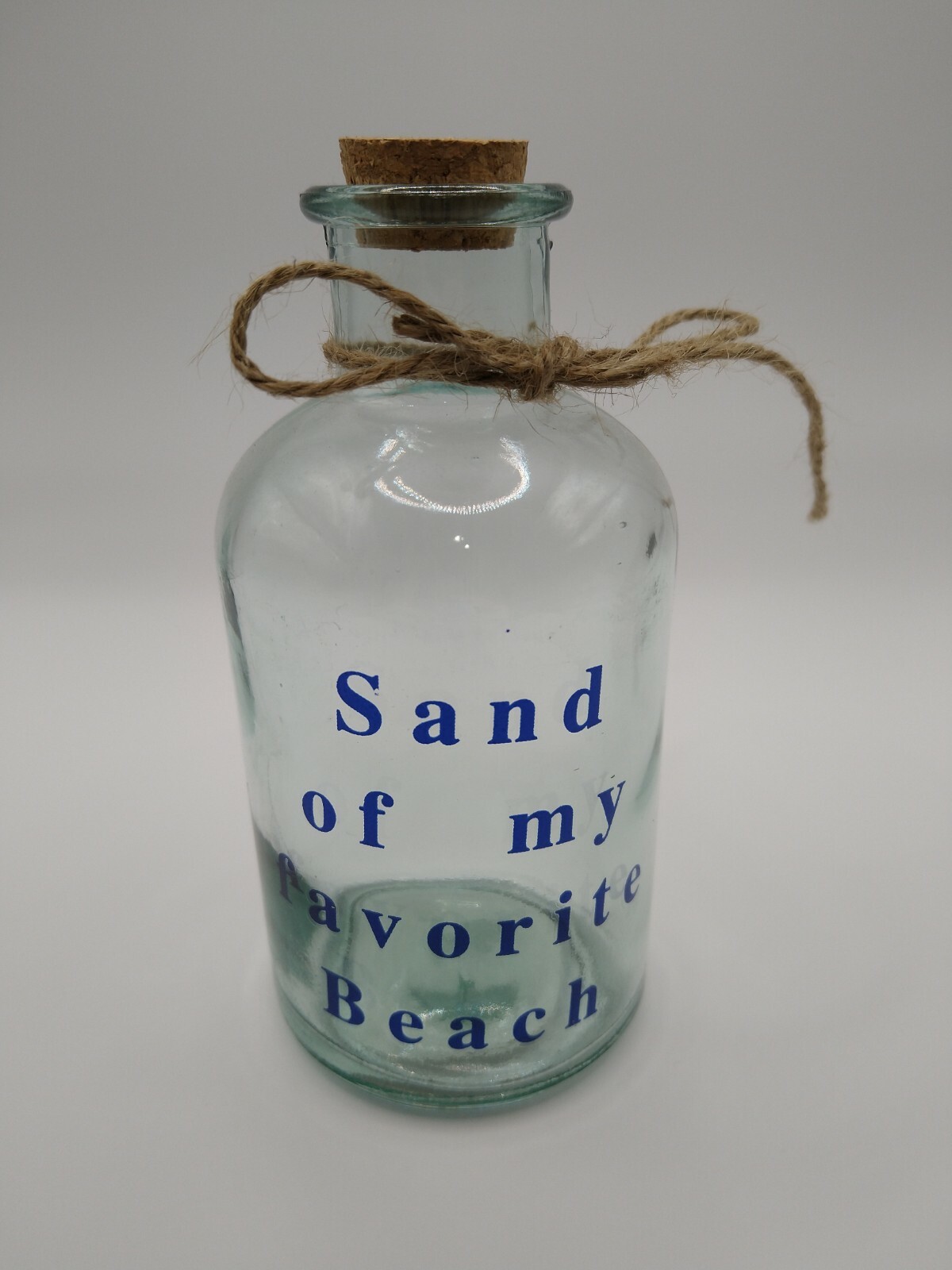 Beach Bottle Souvenir "Sand From My Favorite Beach" Glass Jar Wedding Favors 