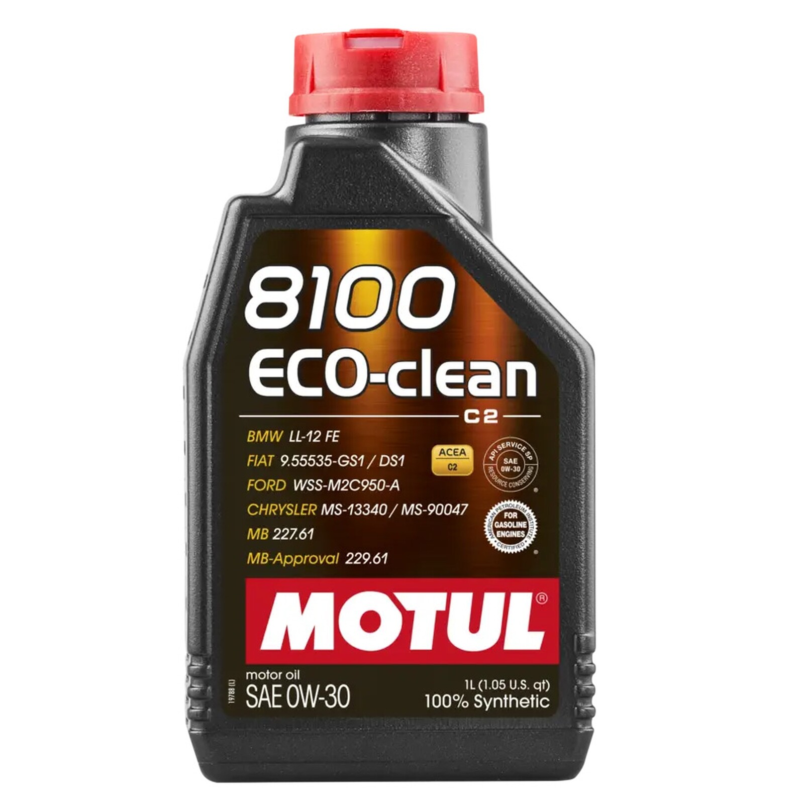 Motul 8100 Eco-Clean 0w-30 0w30 Fully Synthetic Car Engine Oil - 1 Litre 1L