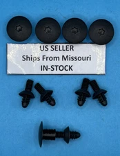 (5 of Each) Cowl Cover Retainer Nut & Stud Clip KIT Set For Ram 6503339 6503338