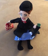 Vintage Mary Poppins Beanie Plush With Purse And Umbrella EUC Retired  Rare 