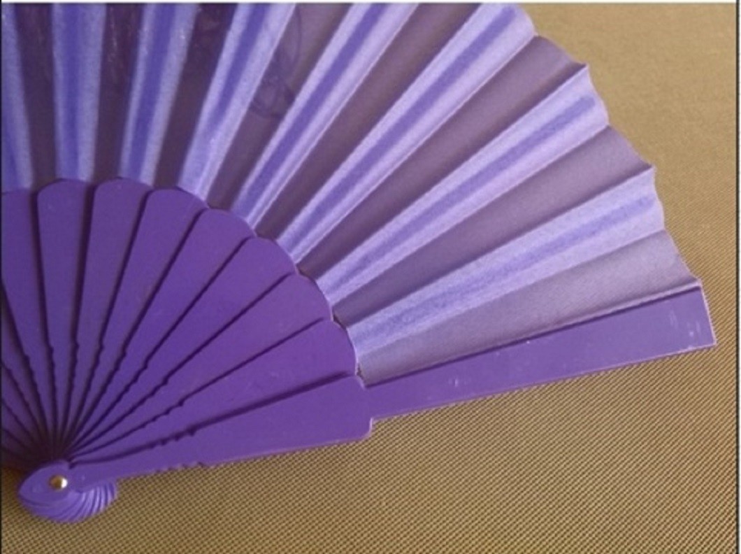 10Pcs New Plain Purple Folding Hand Fans Wedding Favor eBay