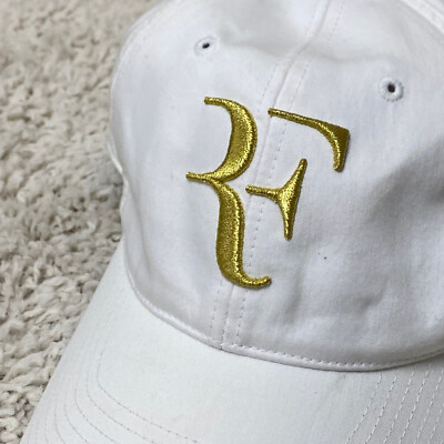 Nike Roger Federer Wimbledon Hat White Gold Strapback 5