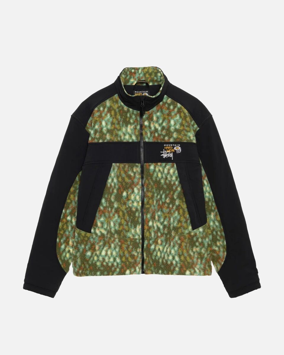 STÜSSY & MOUNTAIN HARDWEAR FLEECE JACKET GROVES SCALE PRINT STÜSSY & MOUNTAIN HARDWEAR FLEECE JACKET GROVES SCALE PRINT
