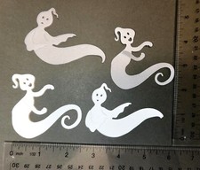 HALLOWEEN GHOSTS CARDSTOCK PAPER DIE CUT EMBELLISHMENTS