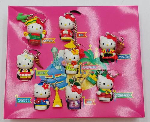 Sanrio Hello Kitty Kabaya Sample Box 1999 con 8 llaveros / 8 llaveros - Imagen 2 de 18