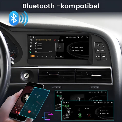 Android13 8.8" Radio Coche CarPlay GPS Navi Para AUDI A6 C6 MMI 2G 2005-2009 6+128G - Imagen 14 de 17