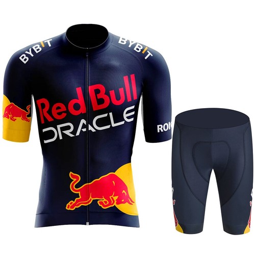 ** Completo ciclismo Red Bull Corto sportivo da uomo estivo set 18 - Foto 10 di 14