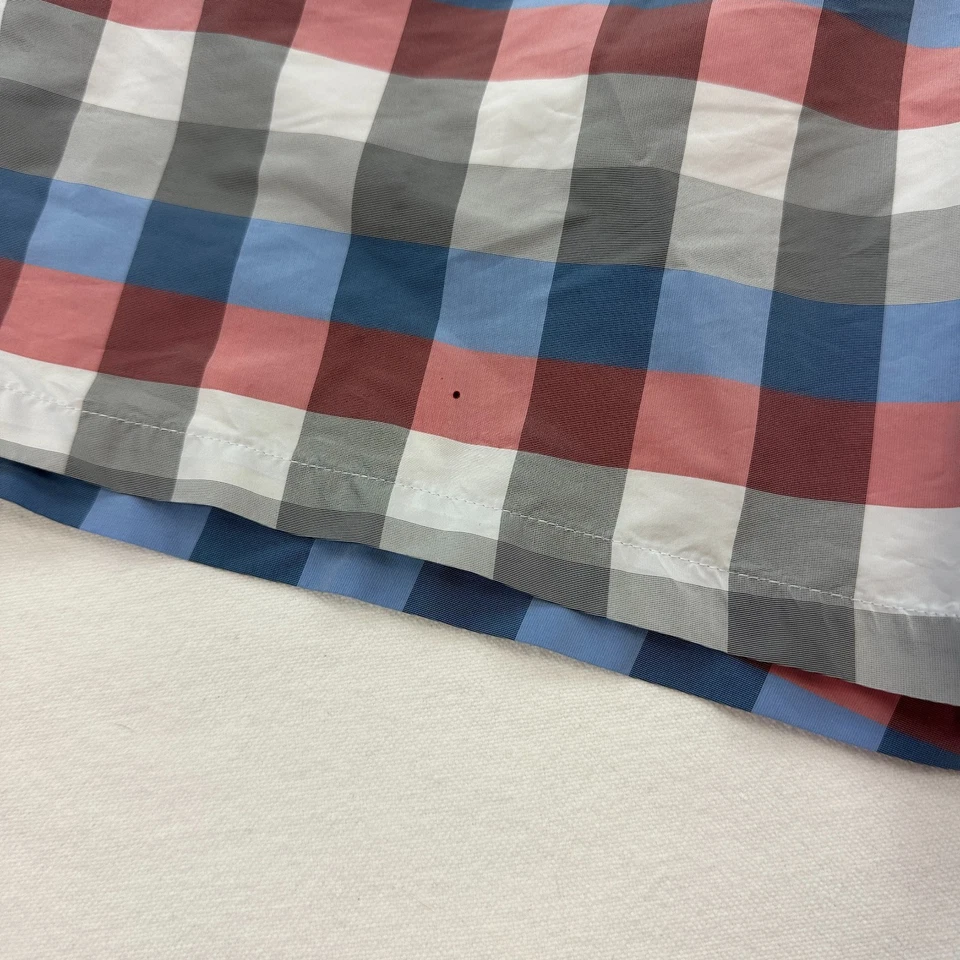 Vilebrequin Pantalones Cortos de Natación para Hombres Grandes Pantalones Cortos de Tabla a Cuadros Forrados Cordón Hawaiano Foto 4 de 4