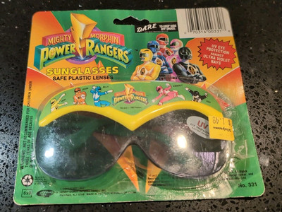 Mighty Morphin Power Rangers (1993) Gordy Safe Plastic Lenses UV Sunglasses