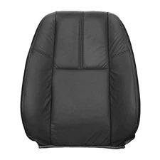 Driver Side Top Back Replacement Leather Seat Cover Black Compatible with GMC...