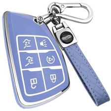 for Chevy Key Fob Cover with Keychain,Key Case Shell TPU Protection Compatibl...